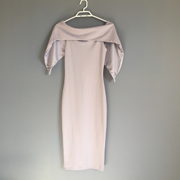 Missguided Lilac Over Bandeau Midi Dress - Picture 2 of 5